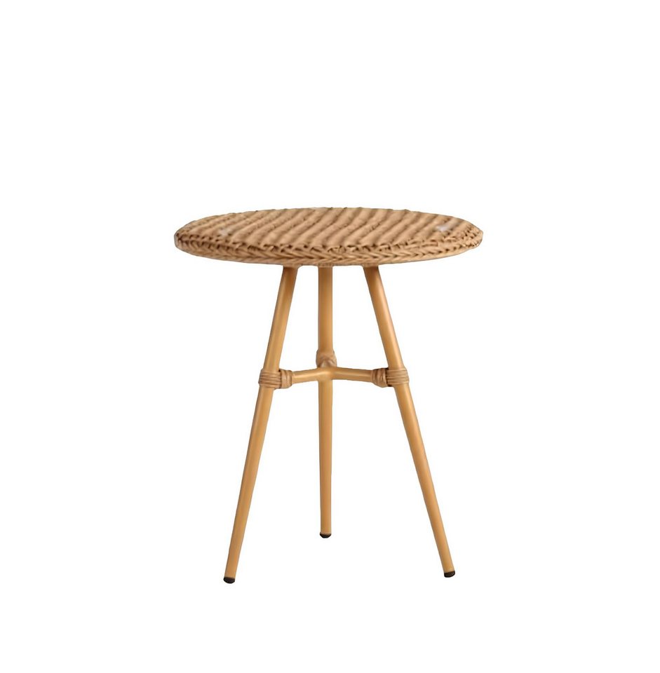 JVmoebel Couchtisch Braun Luxus Möbel Patio Design Rattan Rund Modern Gartenmöbel (Couchtisch), Made in Europa von JVmoebel