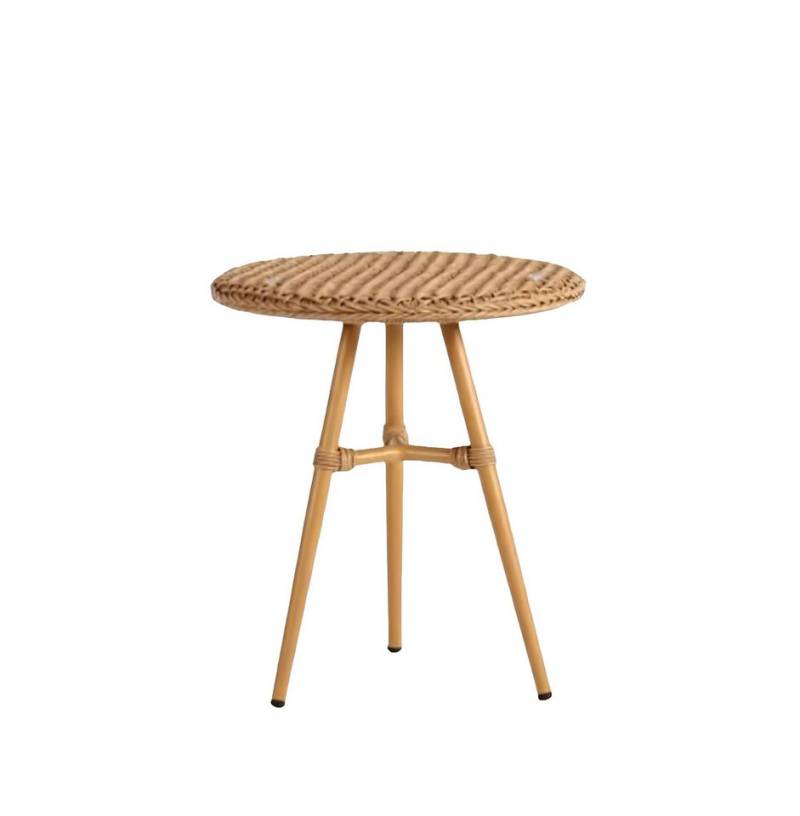 JVmoebel Couchtisch Braun Luxus Möbel Patio Design Rattan Rund Modern Gartenmöbel (Couchtisch), Made in Europa von JVmoebel