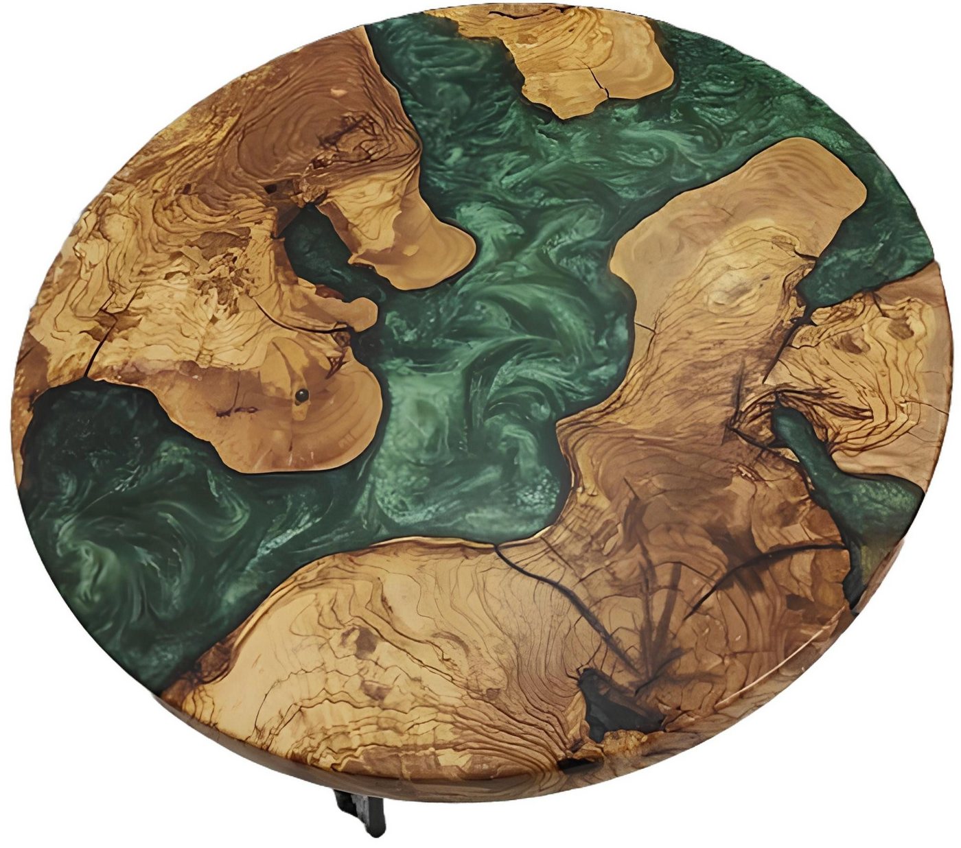 JVmoebel Couchtisch Braun Rund Luxus Design Hochwertig Holz Möbel Wohnzimmer Deko (1-St., Couchtisch), Made in Europa von JVmoebel