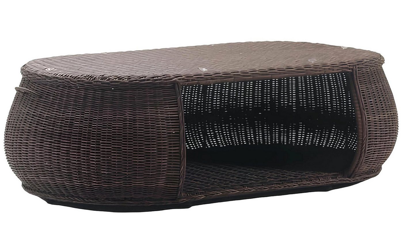 JVmoebel Gartentisch Couchtisch Hochwertig Beistelltisch Designer Tisch Oval Braun (Couchtisch), Made in Europa von JVmoebel