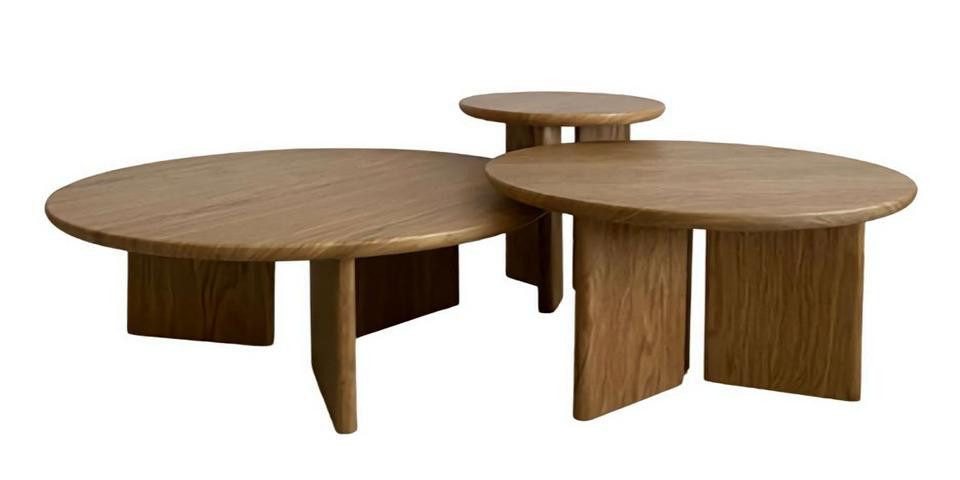 JVmoebel Couchtisch Eleganter Holz Rund Beistelltisch für Stabilität und Design (1-St., Couctisch), Made in Europa von JVmoebel