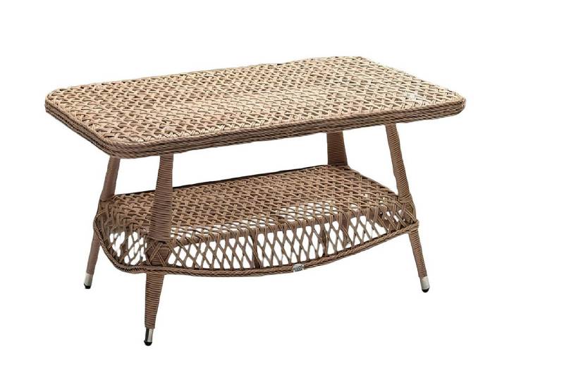 JVmoebel Gartentisch Luxus Kaffeetisch Modern Sofatisch Beistelltisch Rattan Design (Couchtisch), Made in Europa von JVmoebel