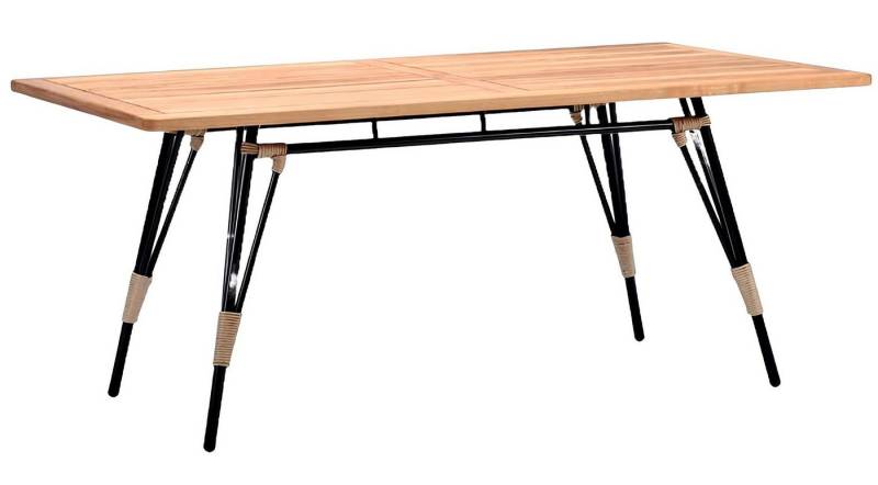 JVmoebel Gartentisch Rechteckig Braun Luxus Hochwertig Rattan Möbel Modern Design (Tisch), Made in Europa von JVmoebel