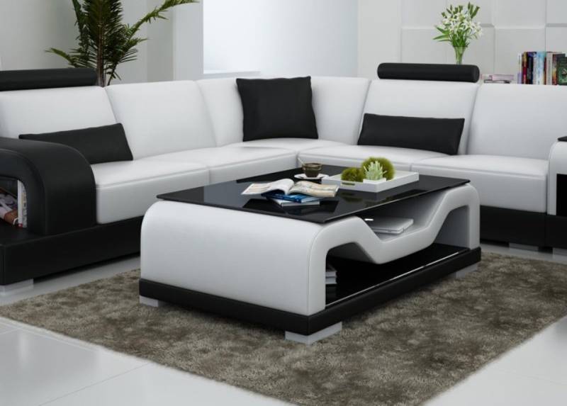 JVmoebel Couchtisch Beistelltisch Glas Designer Tische modern elegant, Made in Europa von JVmoebel