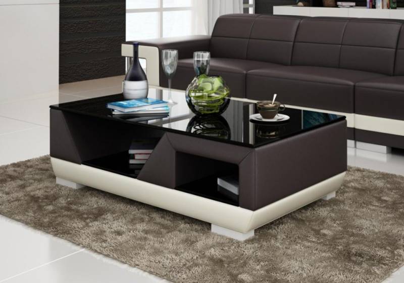 JVmoebel Couchtisch Tisch Glastisch Designer Beistelltisch Gepolstert modern stylish, Made in Europa von JVmoebel