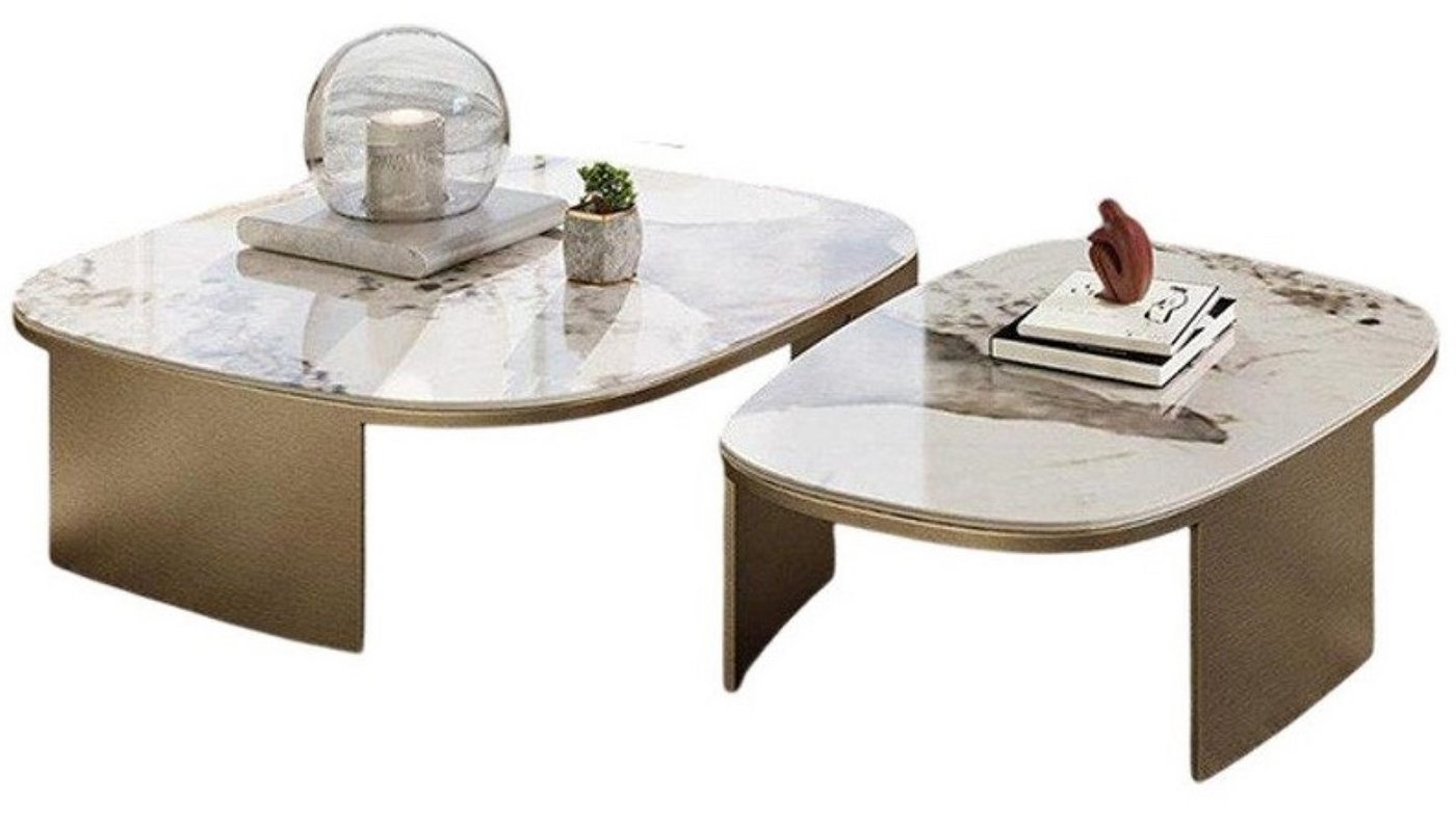 JVmoebel Couchtisch Luxus Beistelltisch aus Leder und Stein Grau für Wohnzimmer, Made in Europa JVmoebel Couchtisch Luxus Beistelltisch aus Leder und Stein Grau für Wohnzimmer, Made in Europa von JVmoebel