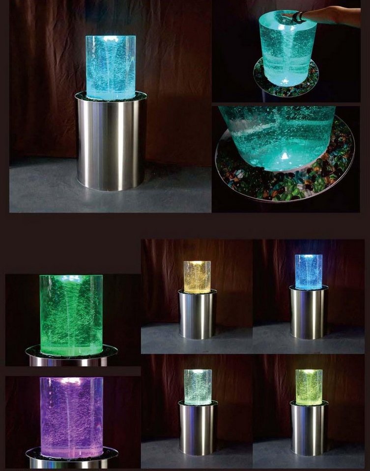 JVmoebel Couchtisch Dekorative LED Stehleuchte mit Wassersäulen-Design, Made in Europa von JVmoebel