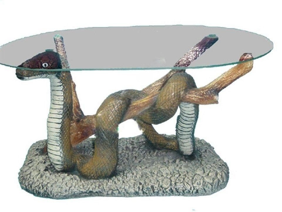 JVmoebel Couchtisch Design Tisch Schlange Glas Figur Statue Skulptur Skulpturen Neu, Made in Europa JVmoebel Couchtisch Design Tisch Schlange Glas Figur Statue Skulptur Skulpturen Neu, Made in Europa von JVmoebel