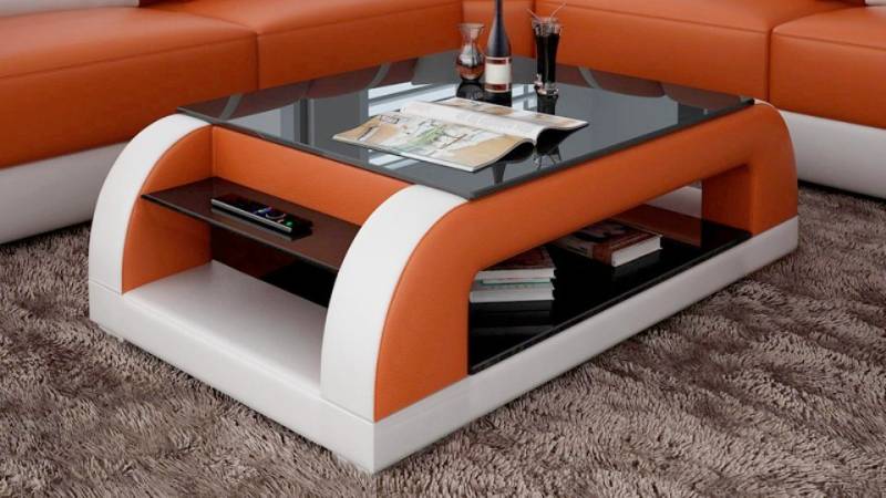 JVmoebel Couchtisch Designer Couchtisch Tisch Couchtische Glastisch Tische, Made in Europa von JVmoebel