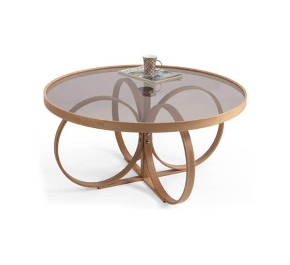 JVmoebel Couchtisch Designer Rund Couchtisch aus Glas für das Wohnzimmer (1-St., 1x Couchtisch), Made in Europa von JVmoebel