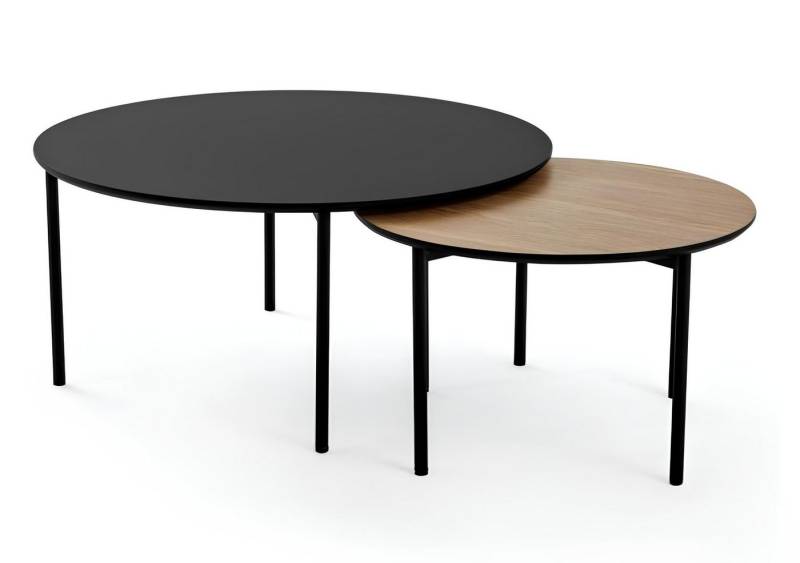 JVmoebel Couchtisch Designertische Runde Tische Couchtische Wohnzimmertisch-Sets (2-St., 2x Couchtische), Made in Europa von JVmoebel