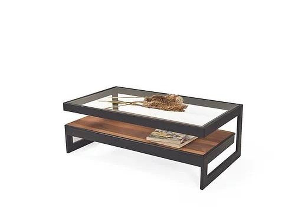 JVmoebel Couchtisch Eleganter Beistelltisch aus Holz und Glas für das Wohnzimmer (1-St., 1x Couchtisch), Made in Europa von JVmoebel