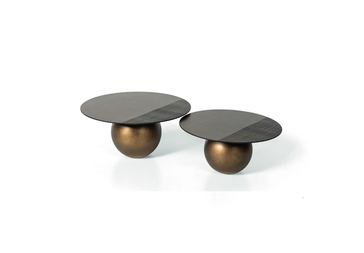 JVmoebel Couchtisch Eleganter Doppelter Rund Couchtisch für modernes Wohnzimmer (2-St., 2x Couchtische), Made in Europa von JVmoebel