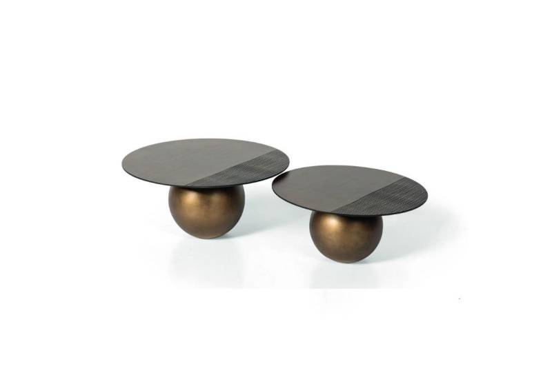 JVmoebel Couchtisch Eleganter Doppelter Rund Couchtisch für modernes Wohnzimmer (2-St., 2x Couchtische), Made in Europa von JVmoebel