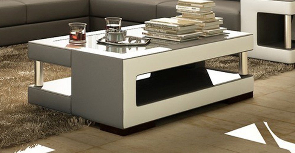 JVmoebel Couchtisch Eleganter Wohnzimmertisch aus Glas – Designer Beistelltisch Sofa, Made in Europa von JVmoebel