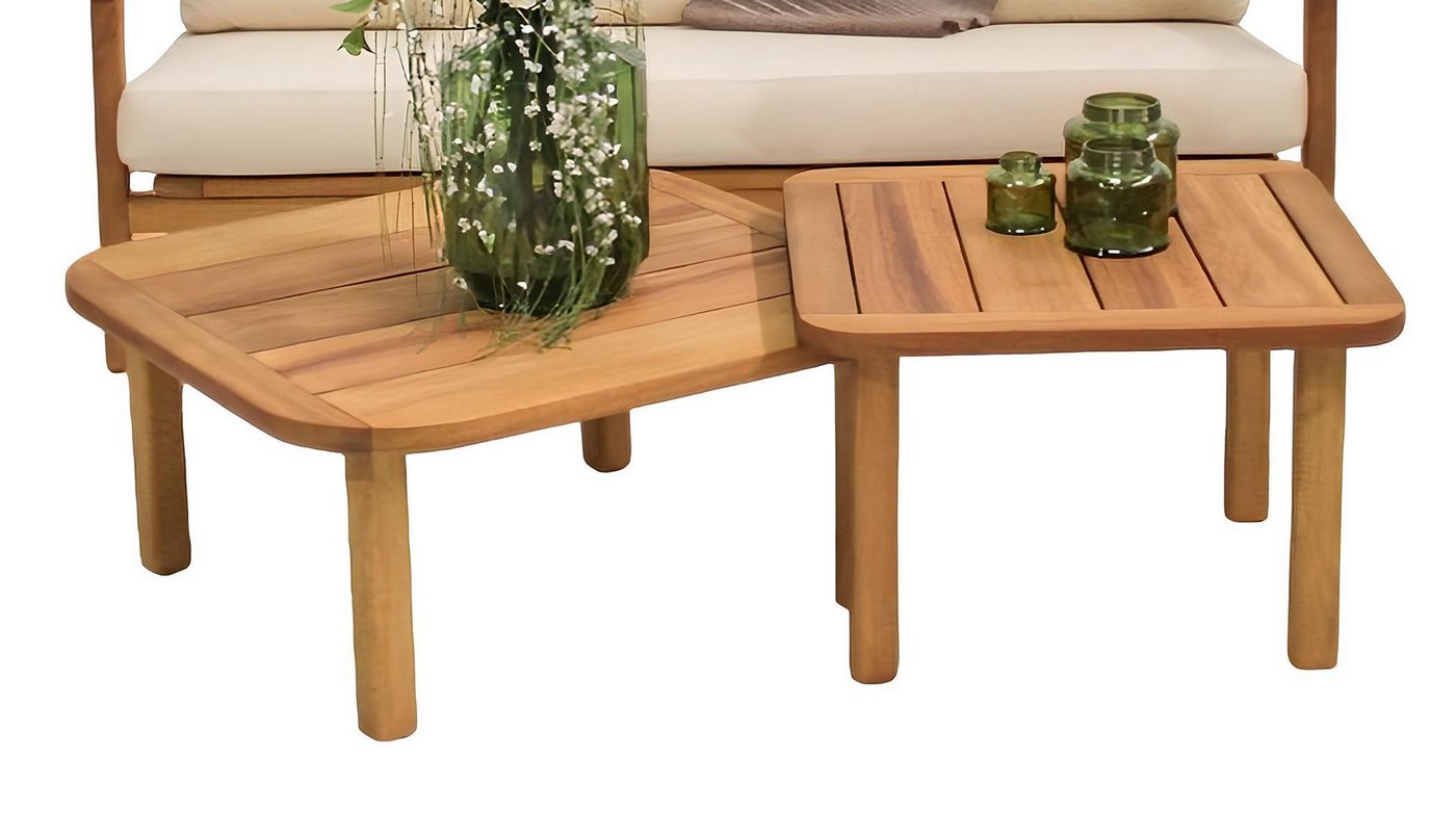 JVmoebel Gartentisch Gartenmöbel Set 2x Couchtische Kaffeetische Designertische (2-St., 2x Couchtische), Made in Europa von JVmoebel