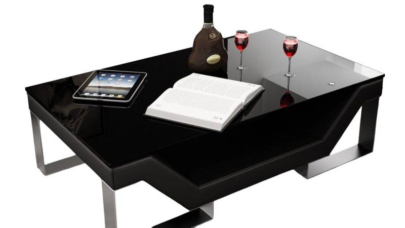 JVmoebel Couchtisch Gepolsterter Tisch Couchtische Glastisch Design Tische Farbe wählbar!, Made in Europa von JVmoebel