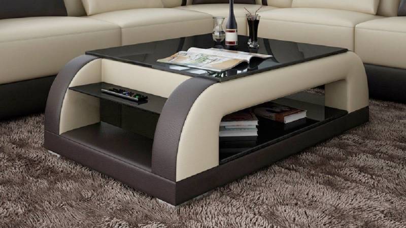 JVmoebel Couchtisch Kindersicher Glastisch Couchtisch Tisch Designer Gepolstert Tische, Made in Europa von JVmoebel