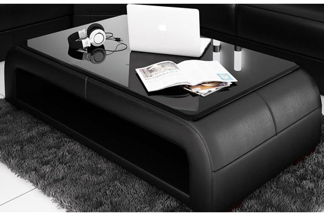 JVmoebel Couchtisch Ledertisch Couchtisch Glastisch Sofa Beistell Tisch Couchtische, Ledertisch Couchtisch Glastisch Sofa Beistell Tisch Couchtische von JVmoebel