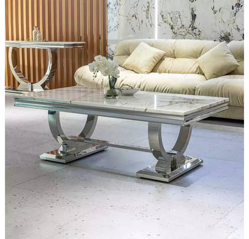 JVmoebel Couchtisch Moderner Couchtisch Edelstahltisch Wohnzimmer Tische Luxus Design (1-St., 1x Couchtisch), Made in Europa von JVmoebel