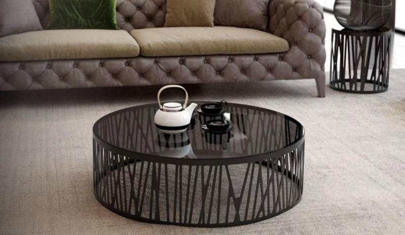 JVmoebel Couchtisch Moderner Designer Couchtisch Glastisch Beistelltische Set Wohnzimmer (1-St., Couchtisch), Made in Europa von JVmoebel