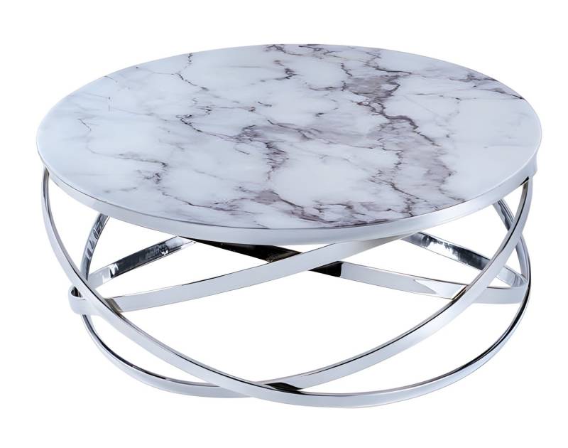 JVmoebel Couchtisch Moderner grauer Couchtisch aus Edelstahl Wohnzimmertisch, Made in Europe von JVmoebel