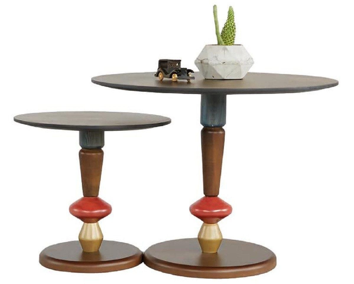 JVmoebel Couchtisch Rund Couchtische Salontisch Wohnzimmertisch Kaffeetisch (2-St., 2x Couchtische), Made in Europa von JVmoebel