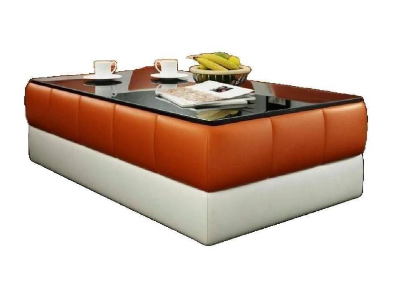 JVmoebel Couchtisch Sofatisch Design Tisch Wonzimmer Glas Leder Couch Beistell Tische, Made in Europa von JVmoebel