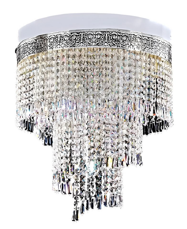 JVmoebel Deckenleuchte Lüster Deckenleuchter Silber Kronleuchter Deckenlampe Kristall Lampe, Made in Europa JVmoebel Deckenleuchte Lüster Deckenleuchter Silber Kronleuchter Deckenlampe Kristall Lampe, Made in Europa von JVmoebel