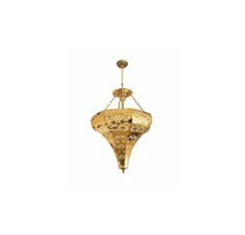 JVmoebel Deckenleuchte Luxus Deckenlampe Ein goldene Pendelleuchte Wohnzimmer Leuchte, Leuchtmittel wechselbar, Made in Europa von JVmoebel