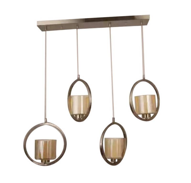 JVmoebel Hängeleuchte Modern Deckenleuchten Wohnzimmer Glas Metall 70x15x70 cm, Leuchtmittel wechselbar, Made in Europa von JVmoebel