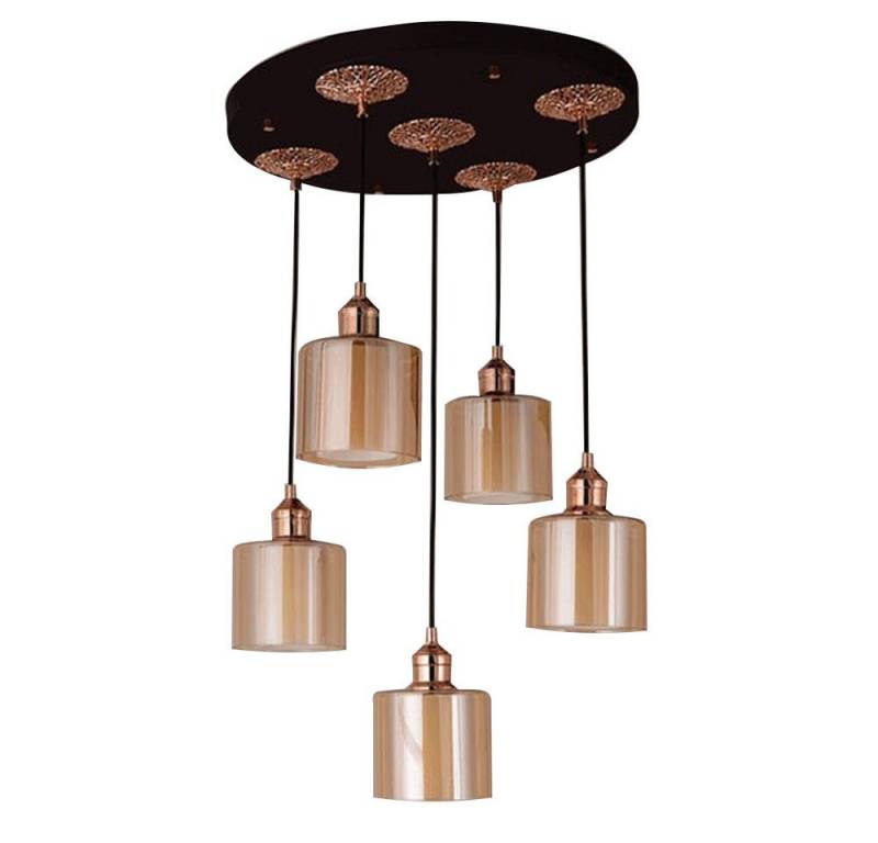 JVmoebel Hängeleuchte Modern Deckenleuchter Glas Deckenlampe Hängelusterlampe, Leuchtmittel wechselbar, Made in Europa von JVmoebel