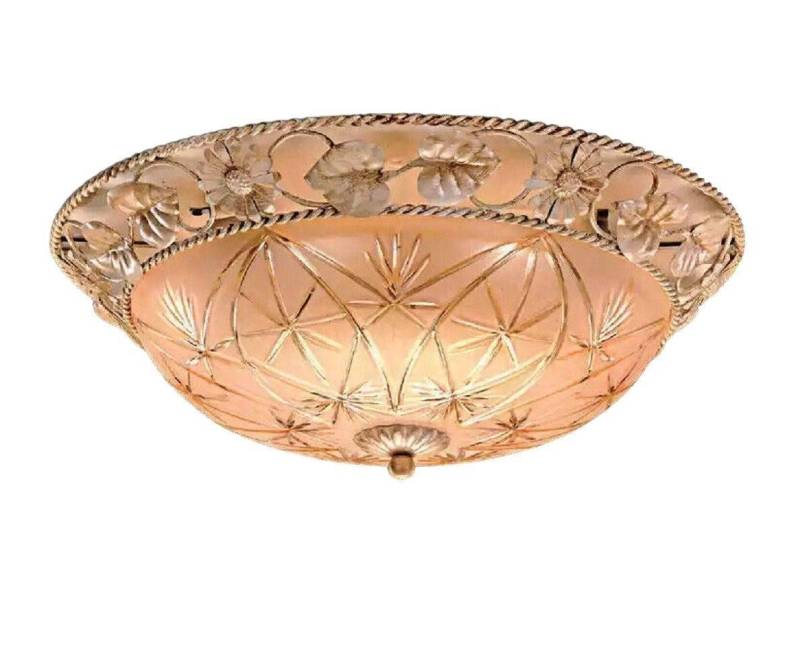 JVmoebel Deckenleuchte Rund Deckenleuchter Lüster Deckenlampe Lampen Glas Gold, Leuchtmittel wechselbar, Made in Europa JVmoebel Deckenleuchte Rund Deckenleuchter Lüster Deckenlampe Lampen Glas Gold, Leuchtmittel wechselbar, Made in Europa von JVmoebel