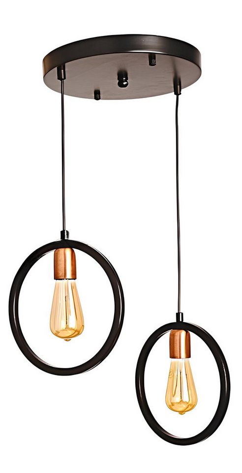 JVmoebel Hängeleuchte Schwarz Deckenlampe für Wohnzimmer Gast luxuriös stilvoll, Keine Funktionen, Leuchtmittel wechselbar, Made in Europa von JVmoebel