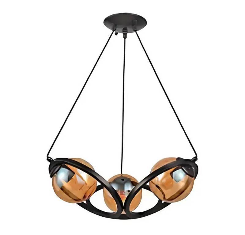 JVmoebel Hängeleuchte Schwarz Deckenleuchte Moderner Luxus Wohnzimmer Lampe Leuchten, Leuchtmittel wechselbar, Made in Europa von JVmoebel