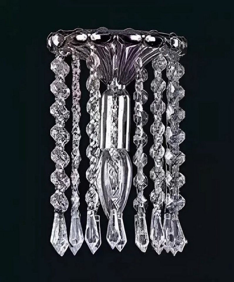 JVmoebel Wandleuchte Silber Deckenleuchter Kronleuchter Lüster Kristall Lampe, Keine Funktionen, Leuchtmittel wechselbar, Made in Europa JVmoebel Wandleuchte Silber Deckenleuchter Kronleuchter Lüster Kristall Lampe, Keine Funktionen, Leuchtmittel wechselbar, Made in Europa von JVmoebel