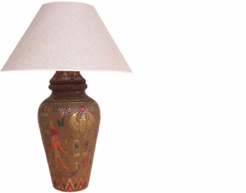 JVmoebel Dekoobjekt Design Leuchten Lampe Ägyptische Vase Lampenschirm Beleuchtung 6811, Made in Europa von JVmoebel