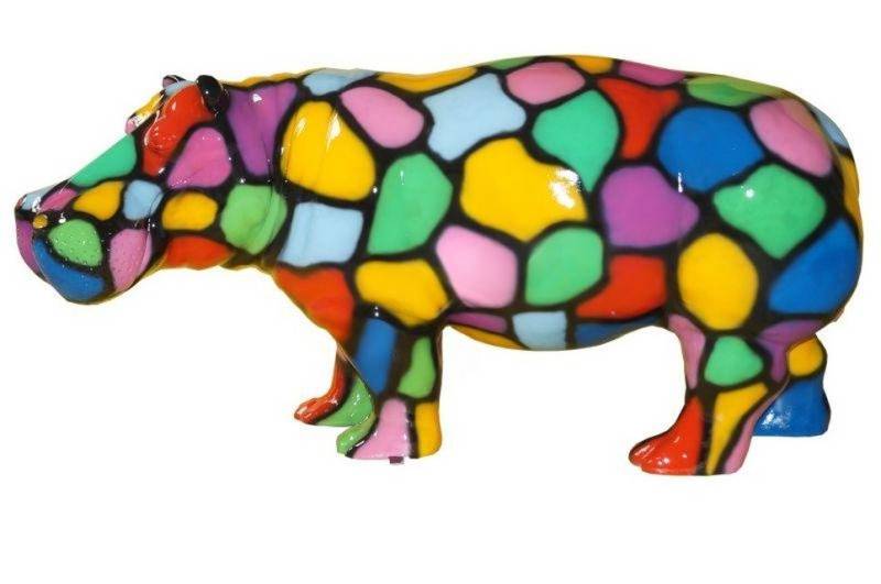 JVmoebel Dekoobjekt Design Nilpferd Figur Statue Figuren Skulpturen Dekoration Deko Neu !, Made in Europa von JVmoebel