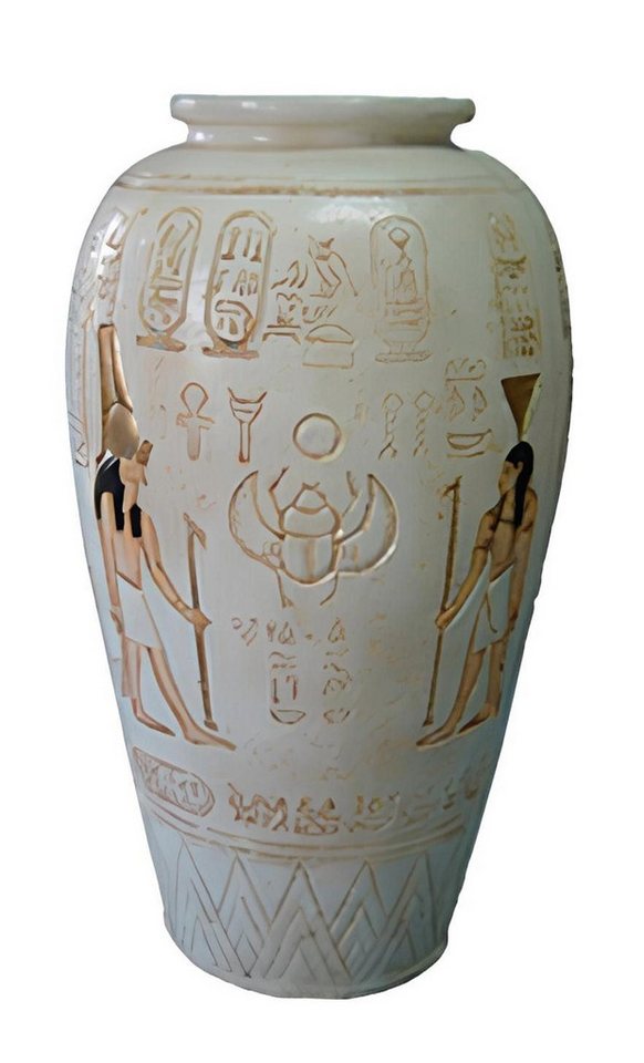 JVmoebel Dekovase Ägypten Vase Deko Figur Statue Skulptur 40 cm Figuren Statuen (1 St., Dekovase), Made in Europa von JVmoebel