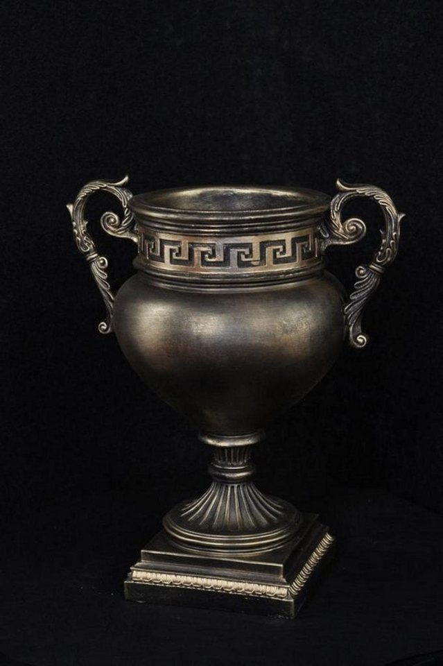 JVmoebel Dekovase Design Blumen Topf XXL Vase Vasen Handarbeit Deko Kelch Pokal 49cm, Made in Europa von JVmoebel