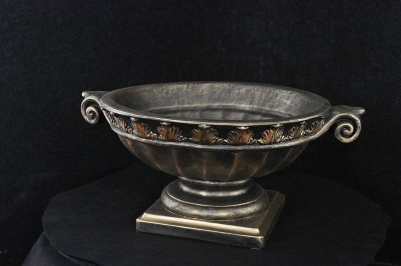 JVmoebel Dekovase Schale Design XXL Obst Schale Dekoration Tisch Vase Marmor 23cm, Made in Europa von JVmoebel