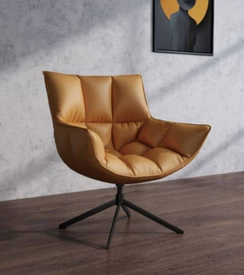 JVmoebel Drehsessel Bequemer Polstersessel für das Esszimmer in Braun, Made in Europa JVmoebel Drehsessel Bequemer Polstersessel für das Esszimmer in Braun, Made in Europa von JVmoebel