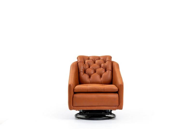 JVmoebel Drehsessel Designer Lounge Sessel in Orange für modernes Wohnzimmer (1-St., 1x Sessel), Made in Europa von JVmoebel