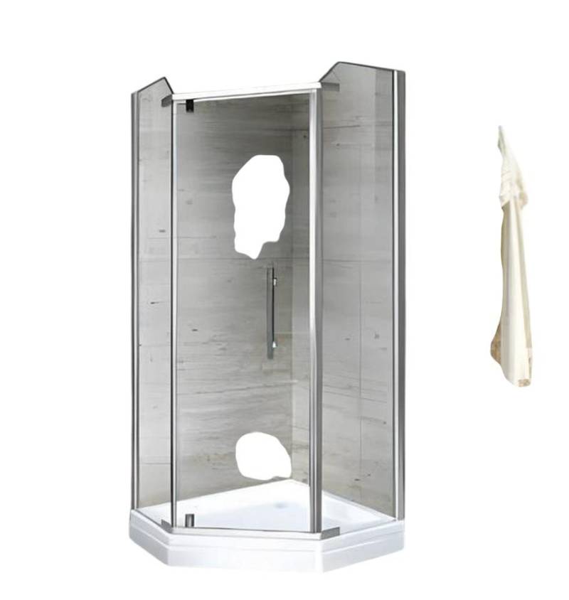 JVmoebel Eckdusche Dusche Eckdusche Duschtür Schiebetür Duschabteil Duschraum 100x100 cm, BxT: 100.0x100.0 cm, 1-tlg., Made in Europe von JVmoebel