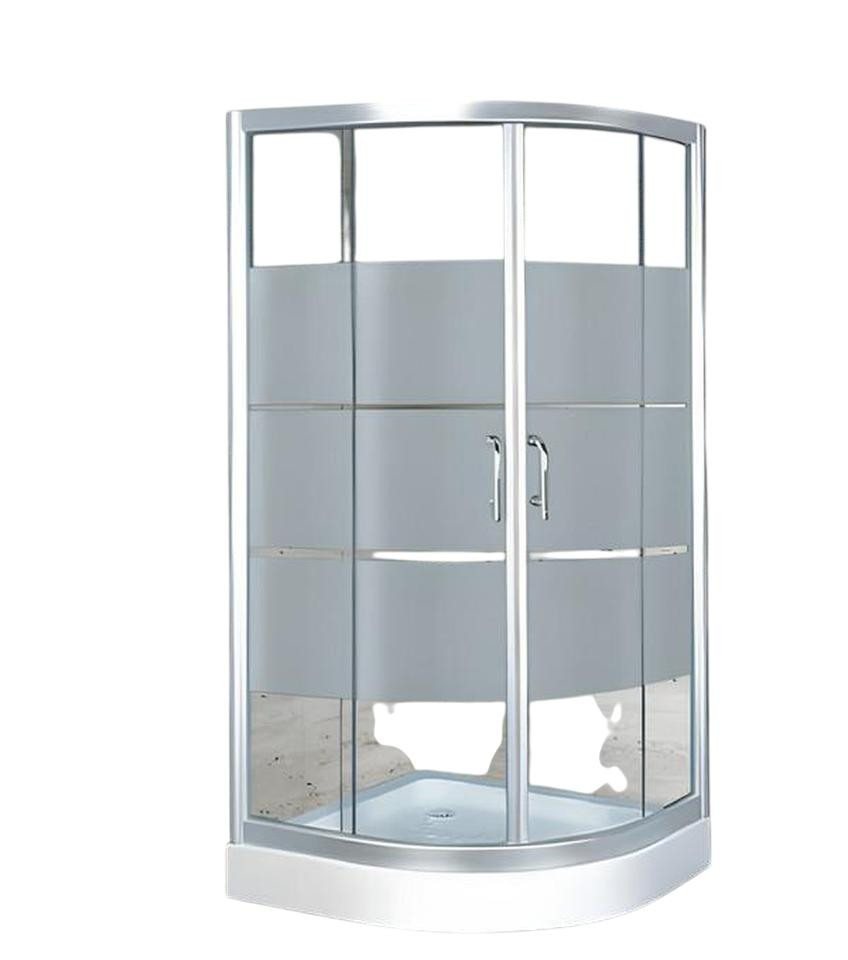 JVmoebel Eckdusche Duschkabine 120x120 cm mit Schiebetür aus Glas – Eckdusche, BxT: 120.0x120.0 cm, 1-tlg., Made in Europe von JVmoebel