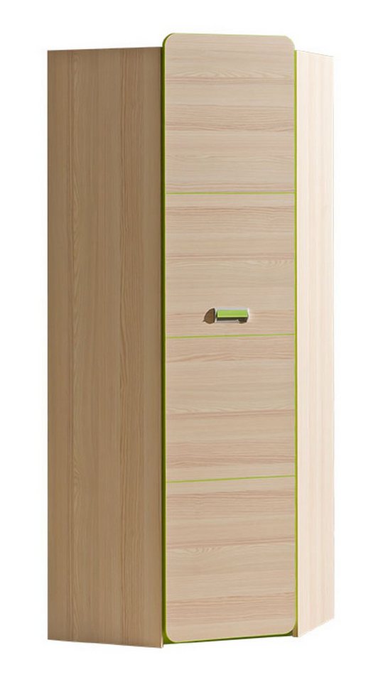 JVmoebel Eckkleiderschrank Eckschrank aus Holz - Multifunktionale Bücherschrank-Kommode Made in Europa von JVmoebel