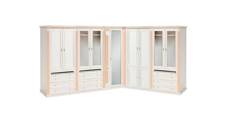 JVmoebel Eckschrank Begehbarer Moderner Kleiderschrank Designer Holz Eckschränke Holz (Eckschrank) Made in Europa von JVmoebel