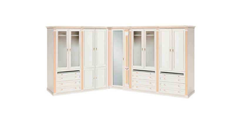 JVmoebel Eckschrank Begehbarer Moderner Kleiderschrank Designer Holz Eckschränke Holz (Eckschrank) Made in Europa von JVmoebel