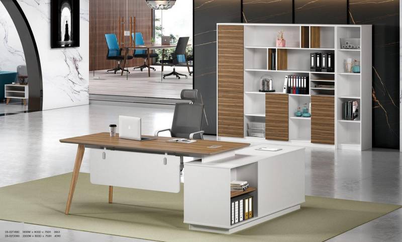 JVmoebel Büromöbel-Set Büroeinrichtung 2tlg. Set Chef Tisch + Aktenschrank Tische Regal, Made in Europa von JVmoebel
