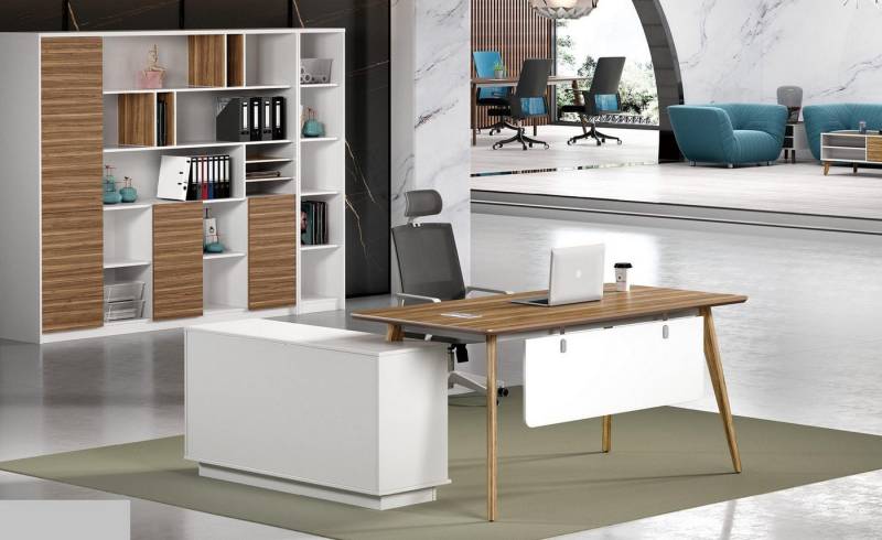 JVmoebel Büromöbel-Set Schreibtisch Büro Set Wandregal Regal Schrank 2 tlg Büro Zimmer, Made in Europa von JVmoebel